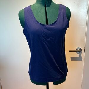 Chicos size 2. sapphire Blue scoop neck tank.